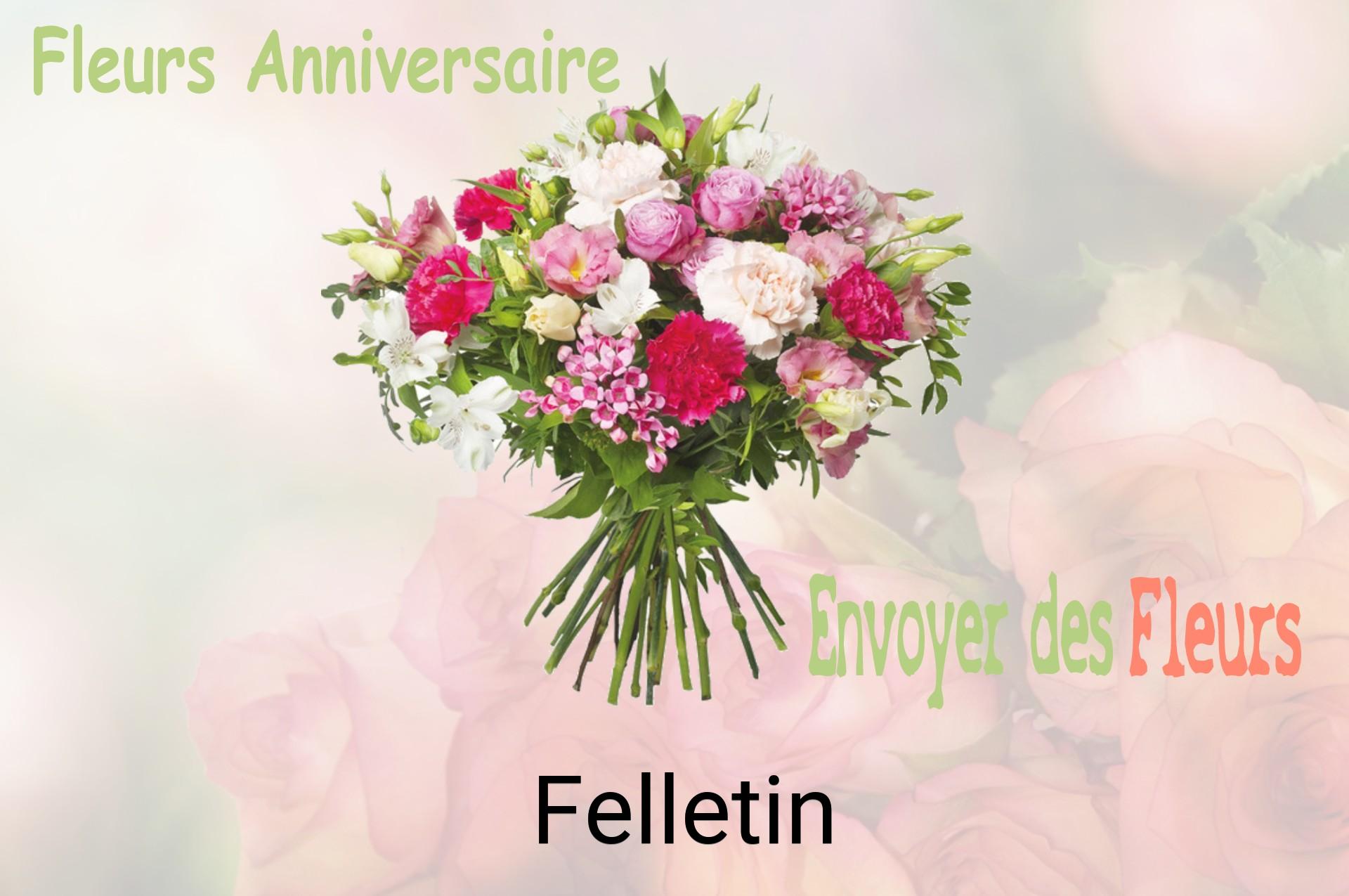 Bouquet de fleurs d’anniversaire livré à Felletin
